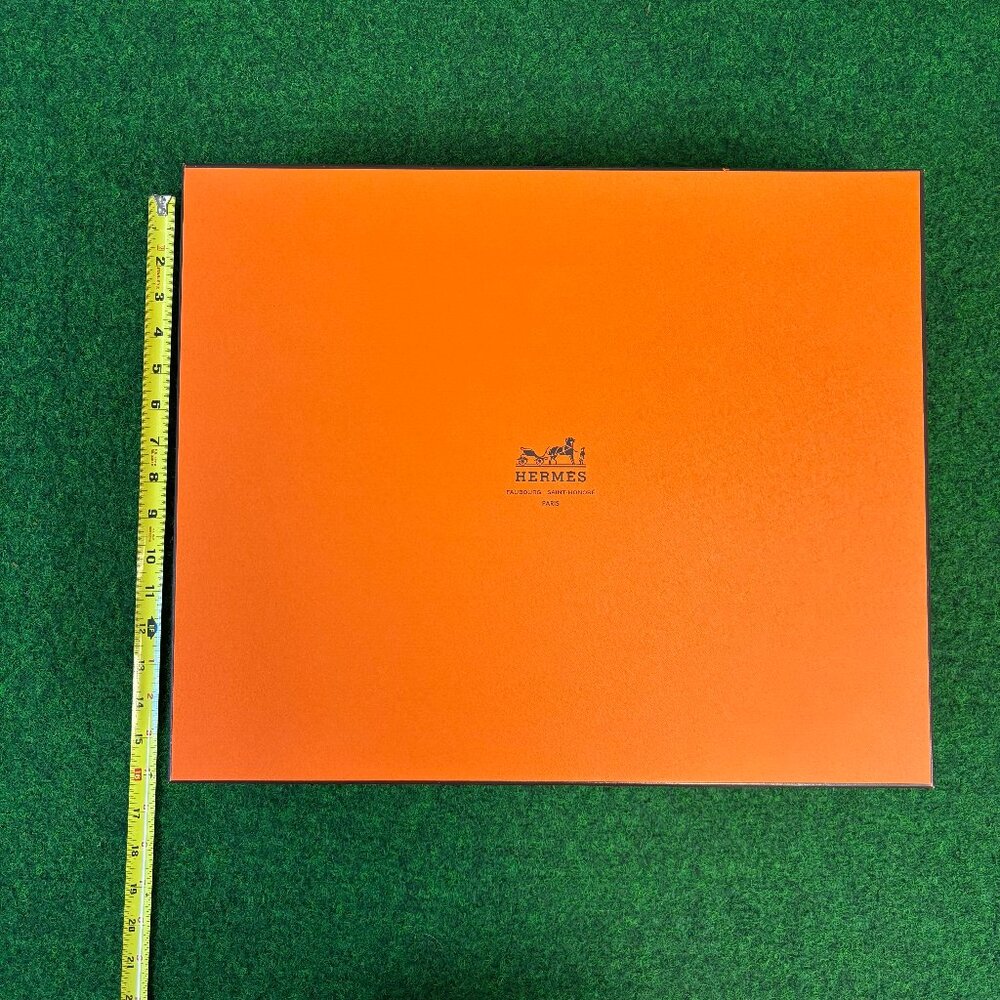 Classic Orange and Brown Large Hermes Box